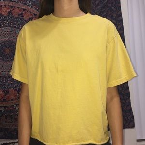Brandy Melville Mustard Yellow Aleena Top
